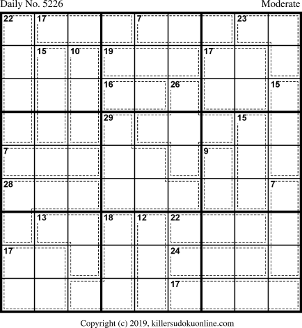 Killer Sudoku for 4/9/2020