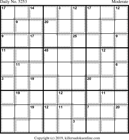 Killer Sudoku for 5/6/2020