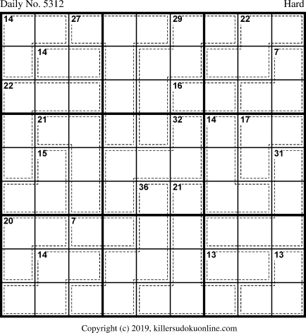Killer Sudoku for 7/4/2020