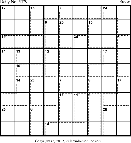 Killer Sudoku for 6/1/2020
