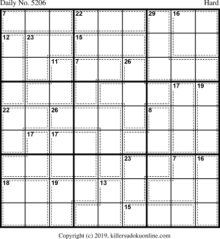 Killer Sudoku for 3/20/2020