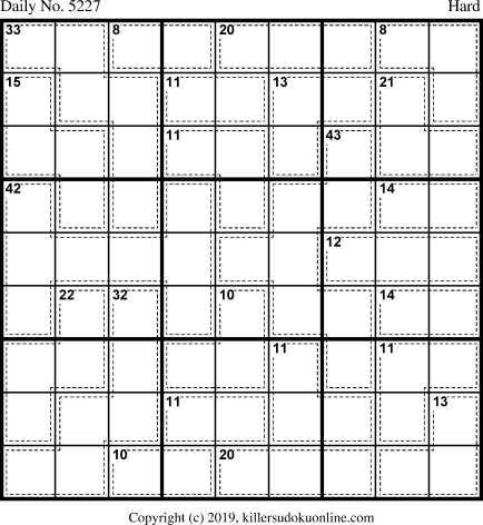 Killer Sudoku for 4/10/2020