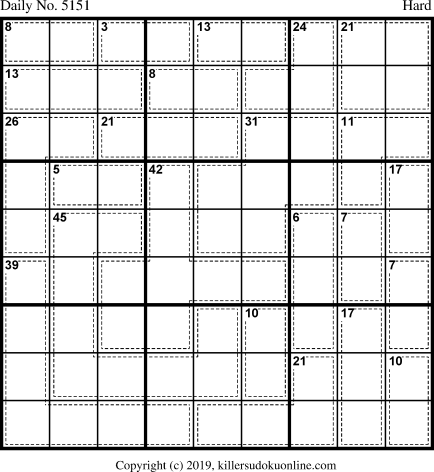 Killer Sudoku for 1/25/2020