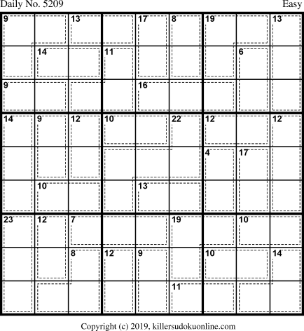 Killer Sudoku for 3/23/2020