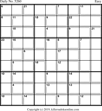 Killer Sudoku for 5/13/2020