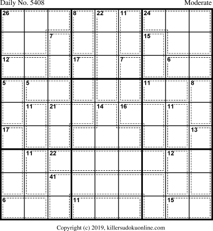 Killer Sudoku for 10/8/2020