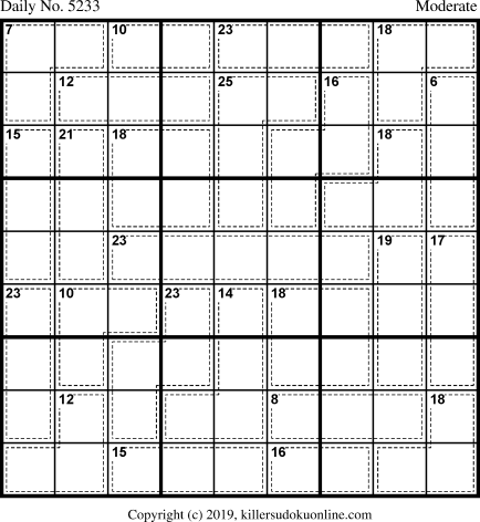 Killer Sudoku for 4/16/2020