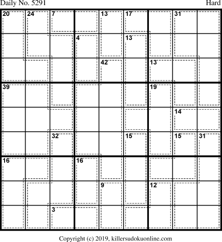 Killer Sudoku for 6/13/2020