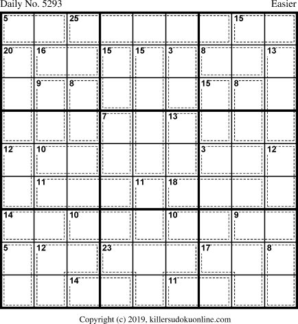 Killer Sudoku for 6/15/2020