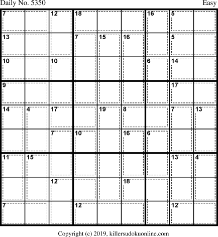 Killer Sudoku for 8/11/2020