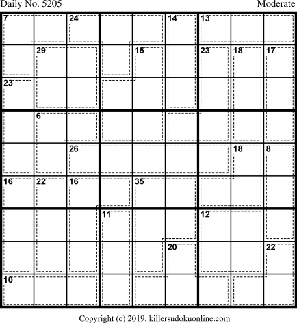 Killer Sudoku for 3/19/2020