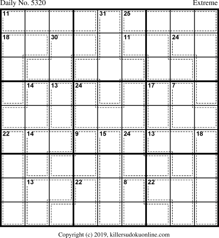Killer Sudoku for 7/12/2020
