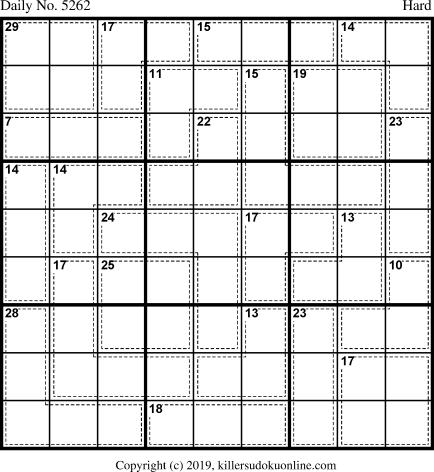 Killer Sudoku for 5/15/2020