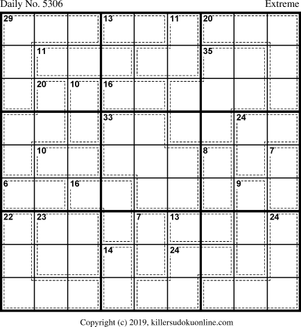 Killer Sudoku for 6/28/2020