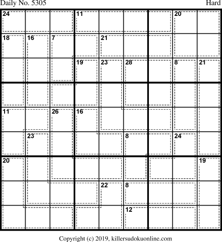 Killer Sudoku for 6/27/2020