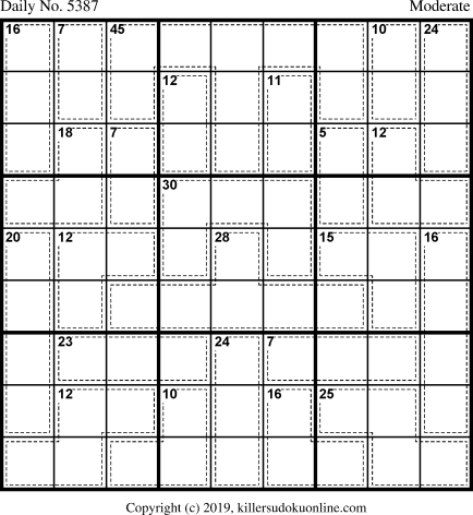 Killer Sudoku for 9/17/2020