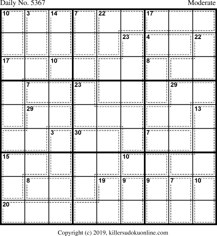 Killer Sudoku for 8/28/2020