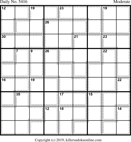 Killer Sudoku for 10/16/2020