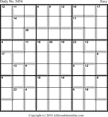 Killer Sudoku for 11/23/2020