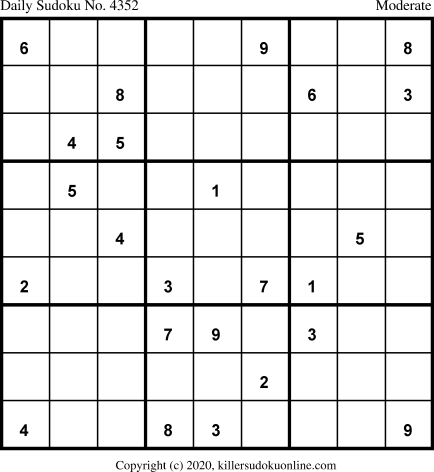 Killer Sudoku for 2/1/2020