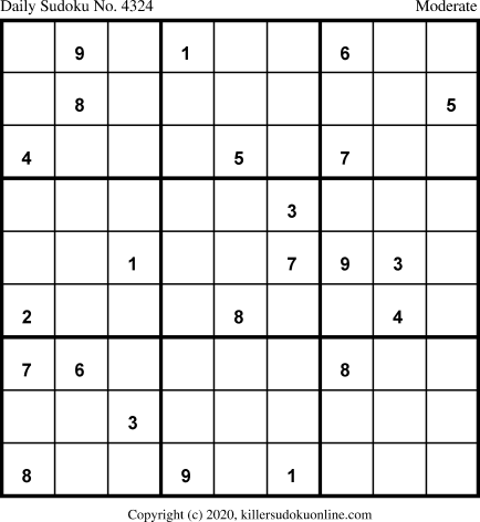 Killer Sudoku for 1/4/2020