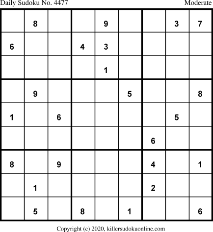 Killer Sudoku for 6/5/2020