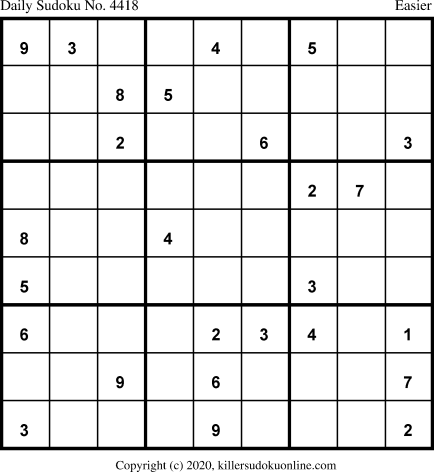 Killer Sudoku for 4/7/2020