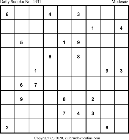 Killer Sudoku for 1/11/2020