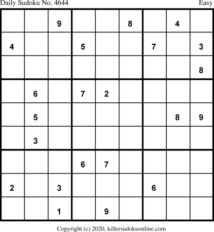 Killer Sudoku for 11/19/2020