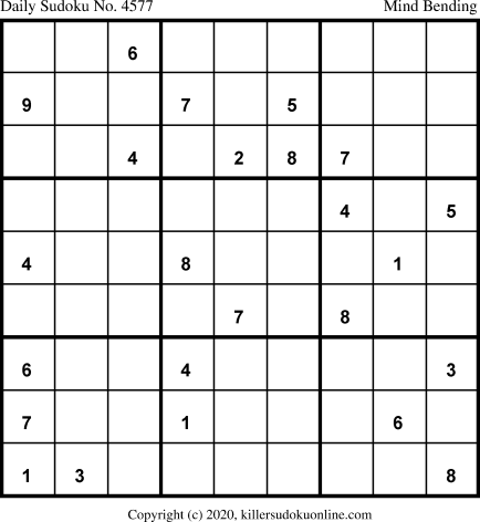 Killer Sudoku for 9/13/2020