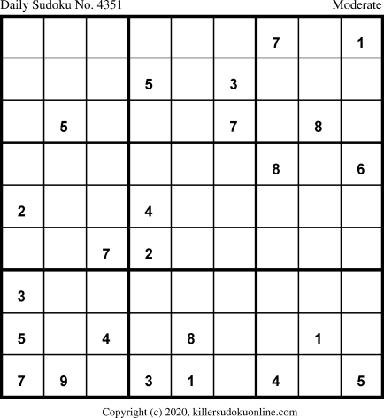 Killer Sudoku for 1/31/2020