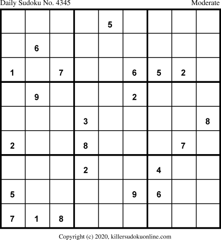 Killer Sudoku for 1/25/2020