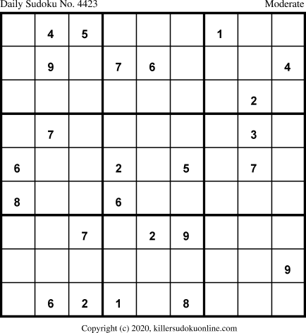 Killer Sudoku for 4/12/2020