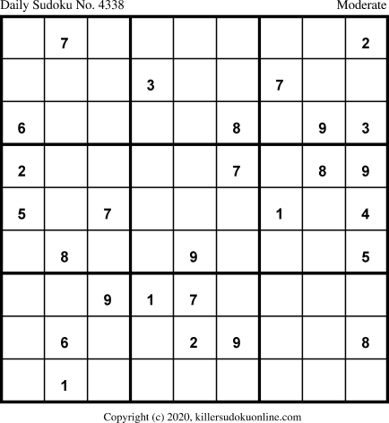 Killer Sudoku for 1/18/2020