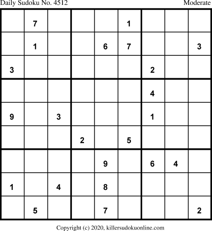 Killer Sudoku for 7/10/2020