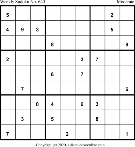 Killer Sudoku for 6/8/2020