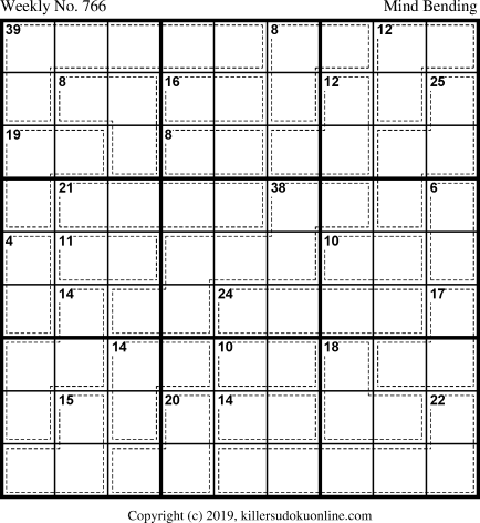 Killer Sudoku for 9/7/2020