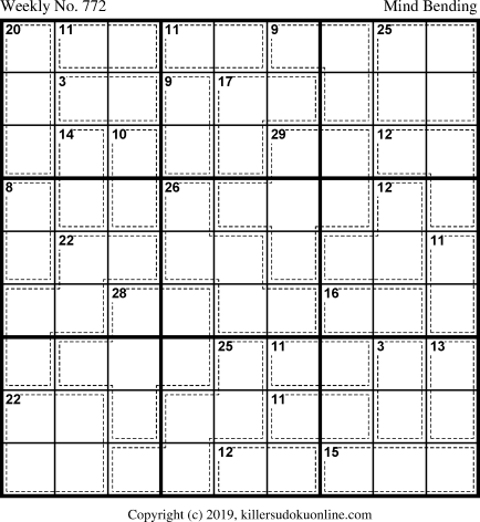 Killer Sudoku for 10/19/2020
