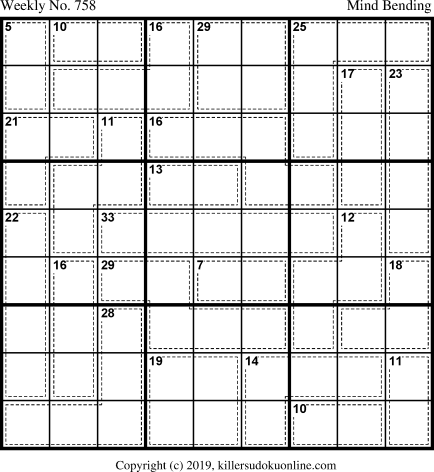 Killer Sudoku for 7/13/2020