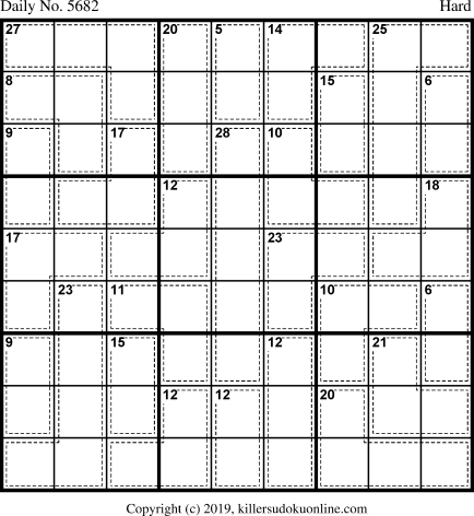 Killer Sudoku for 7/9/2021