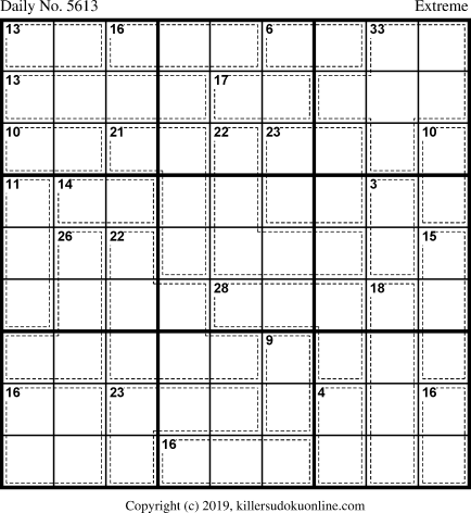 Killer Sudoku for 5/1/2021