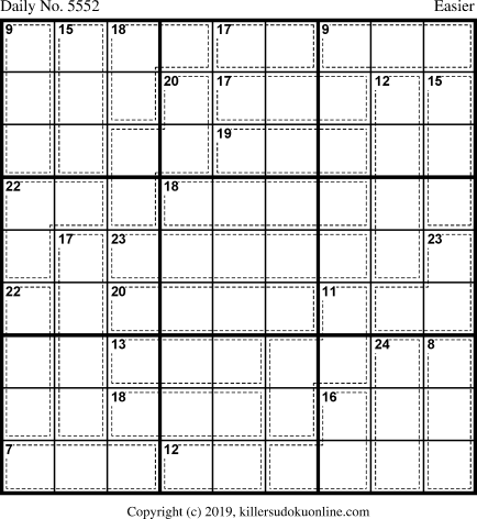 Killer Sudoku for 3/1/2021