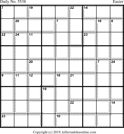 Killer Sudoku for 2/15/2021