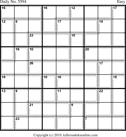 Killer Sudoku for 4/12/2021