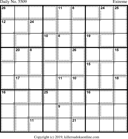 Killer Sudoku for 1/17/2021