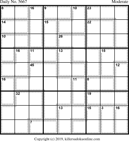 Killer Sudoku for 6/24/2021