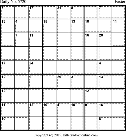 Killer Sudoku for 8/16/2021