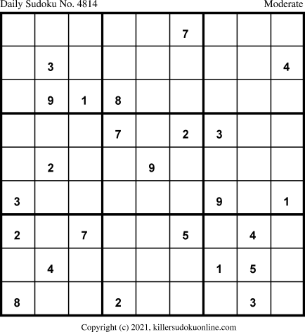 Killer Sudoku for 5/8/2021