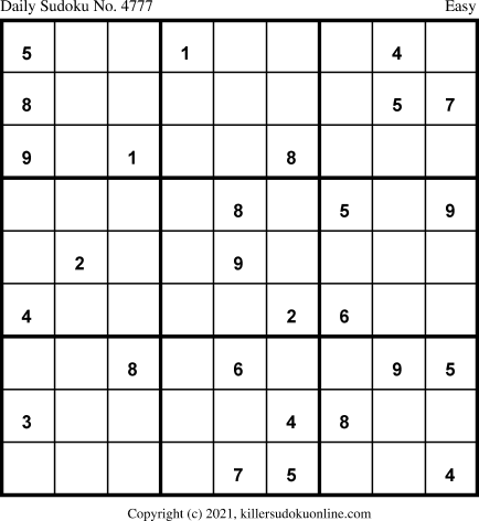 Killer Sudoku for 4/1/2021