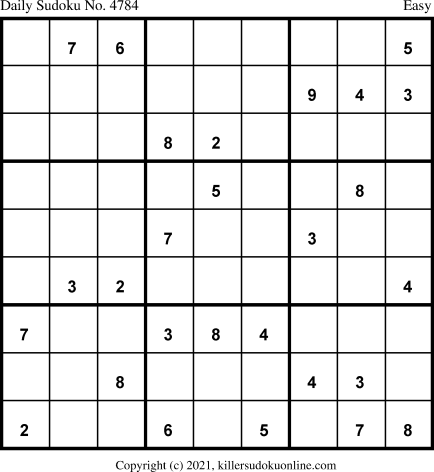 Killer Sudoku for 4/8/2021